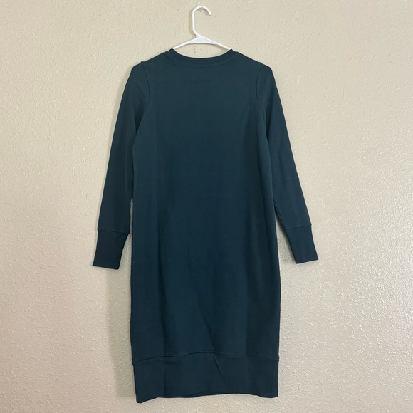 Universal Standard Bree Sweatshirt Dress in Deep Sea - Picture 3 of 7